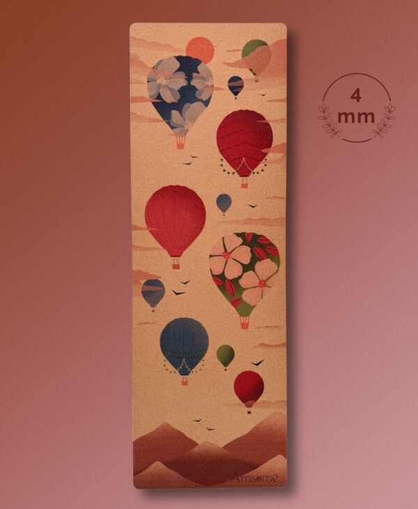 Tapis de yoga Evasion - par Amsome en liège ecoresponsable