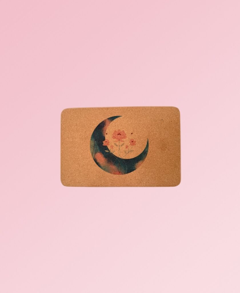 Brique de yoga - Lune céleste par Amsome en liège