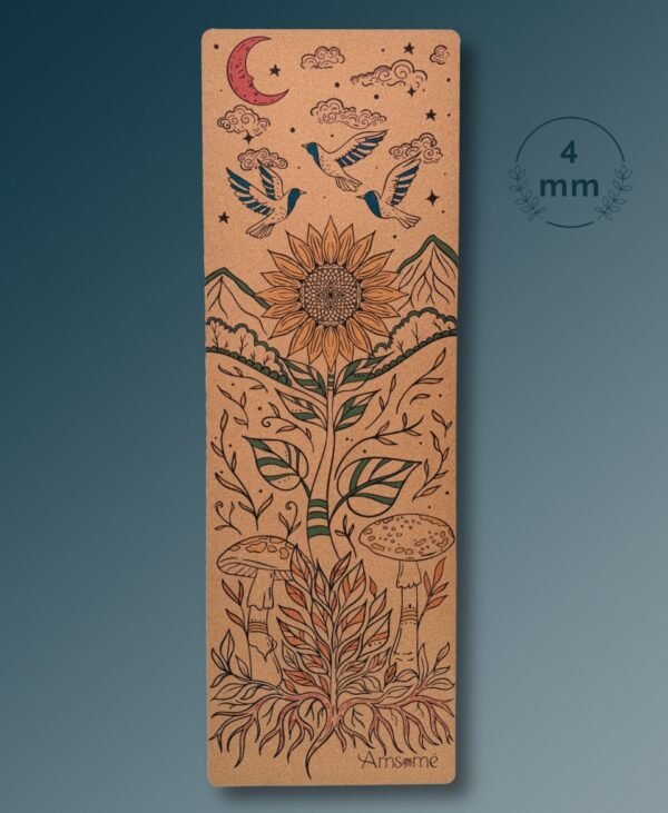 Tapis de yoga 7 chakras par Amsome, antiderapant et écoresponsable