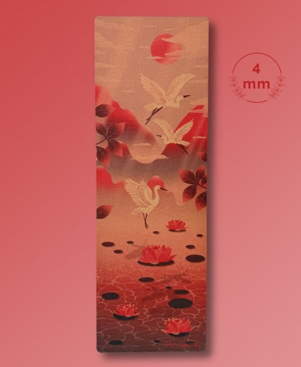 Tapis de yoga Envolée sauvage par Amsome, ecoresponsable en liege antiderapant