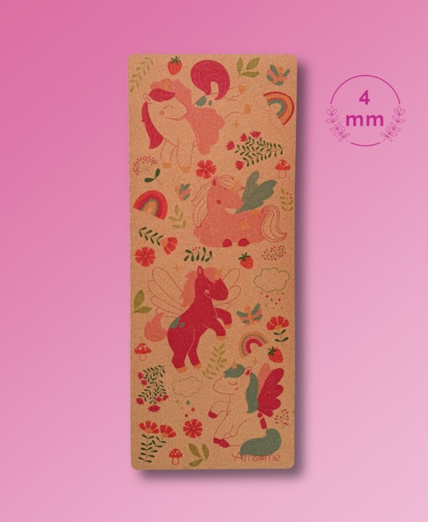 Tapis de yoga enfant - Féérie des licornes
