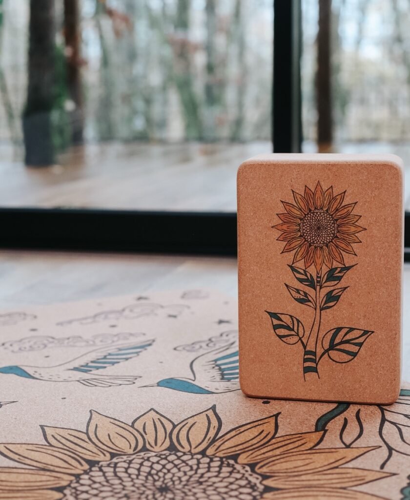 Brique de yoga - Chakra solaire par Amsome en liège FSC