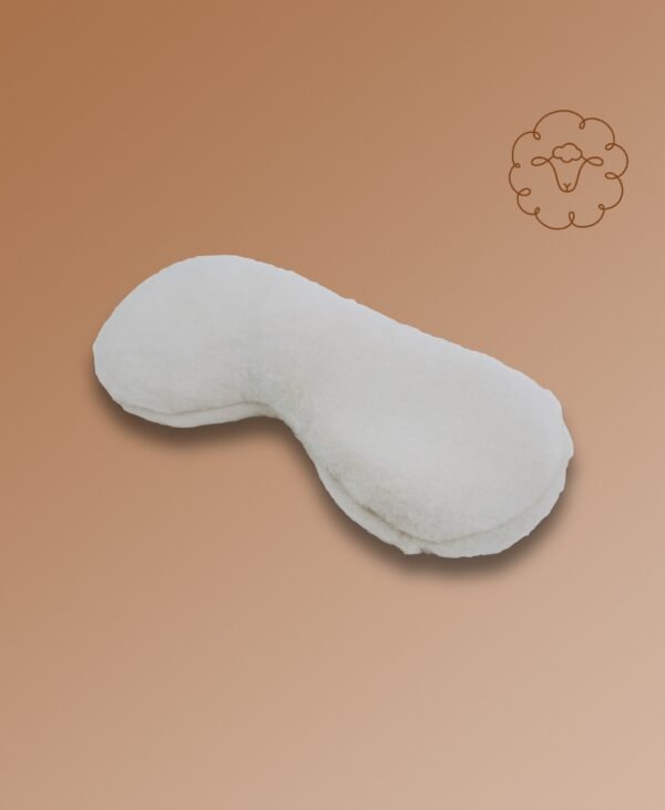 Coussin pour les yeux DOUCEUR Laine - fond cafe - 100% merinos