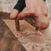 Tapis de yoga 7 chakras par Amsome en liège naturel antidérapant