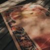 Tapis de yoga Salutation au soleil par Amsome en liège antidérapant
