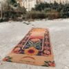 Tapis de yoga Salutation au soleil par Amsome en liège antidérapant