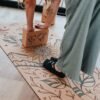 Tapis de yoga 7 chakras et brique liberté par Amsome en liège naturel antidérapant